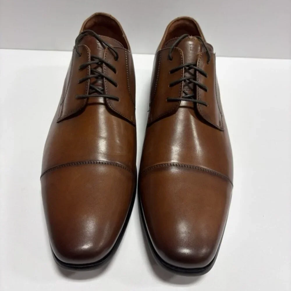 Florsheim Men’s Scottsdale Cap Toe Dress Shoes Tan, Size 12 EE